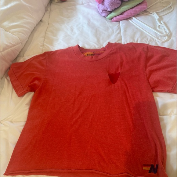 Aviator Nation Tops - Aviator Nation Scarlet Short Sleeve Tee